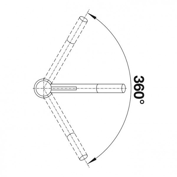 Кухонный смеситель Blanco KANO хром/вулканический серый 526950