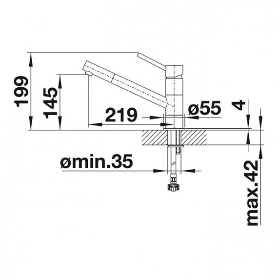 Кухонный смеситель Blanco KANO хром/нежно белый 526951