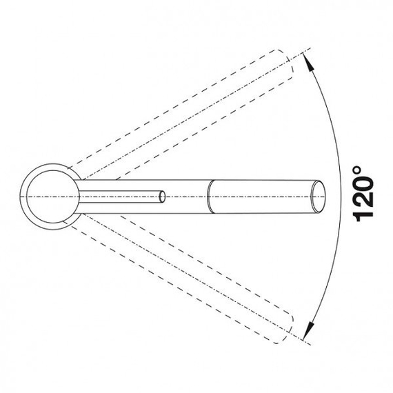 Кухонный смеситель Blanco KANO-S хром/нежно белый 526953