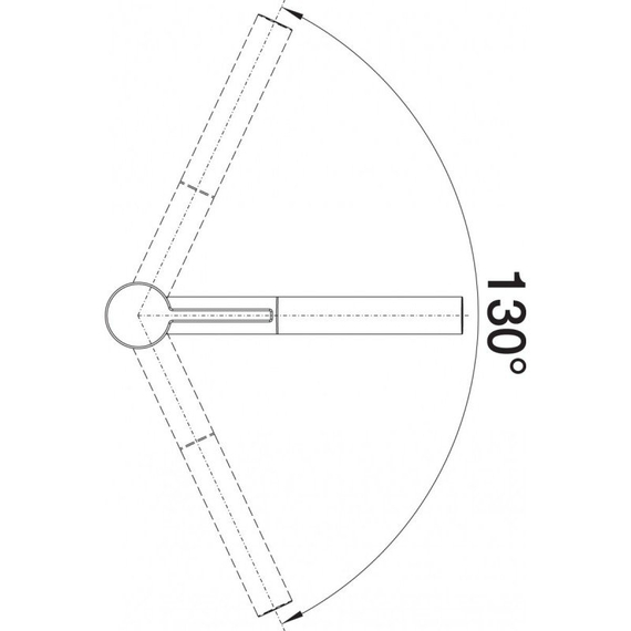 Кухонный смеситель Blanco LINEE-S хром/вулканический серый 526956
