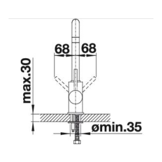 Кухонный смеситель Blanco MILI нежно белый 527461