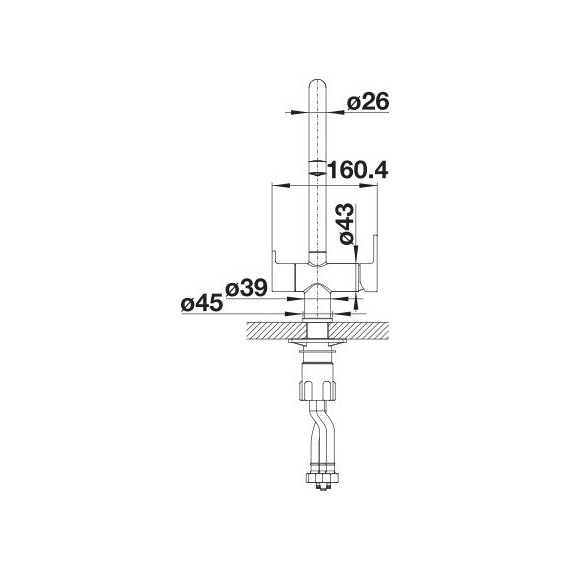 Кухонный смеситель Blanco TRIMA satin gold 526695