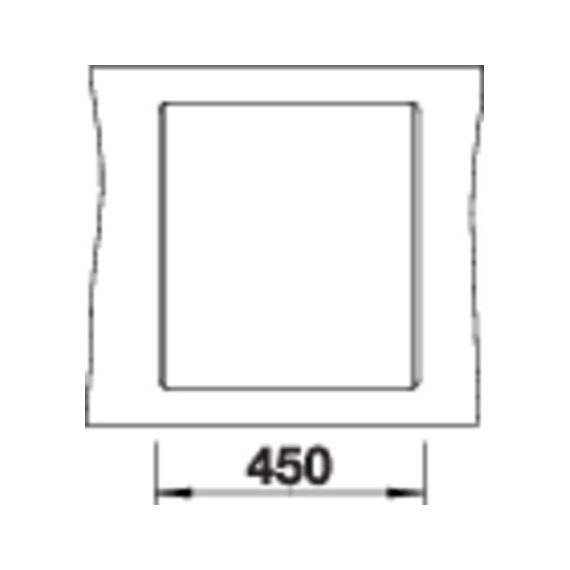 Кухонная мойка Blanco DALAGO 45-F чёрний 525870