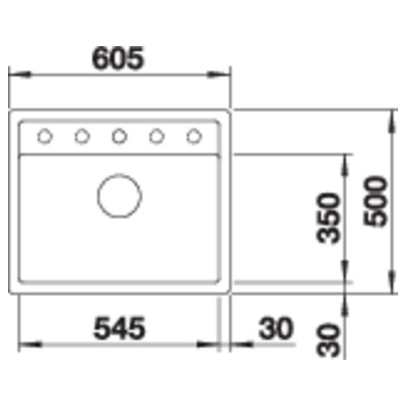 Кухонная мойка Blanco DALAGO 6-F чёрний 525875