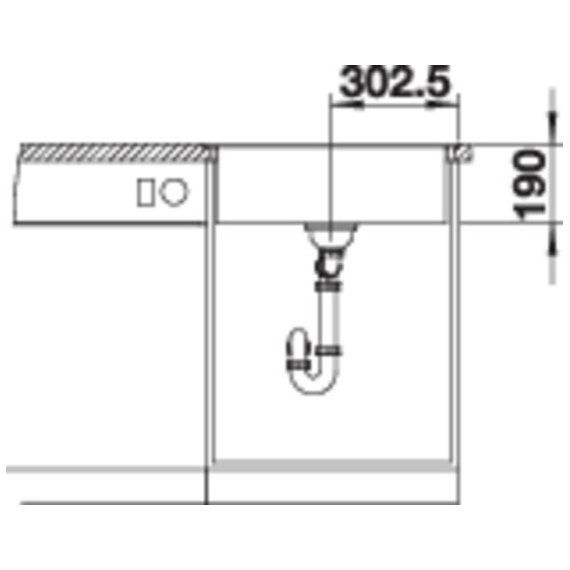Кухонная мойка Blanco DALAGO 6-F чёрний 525875