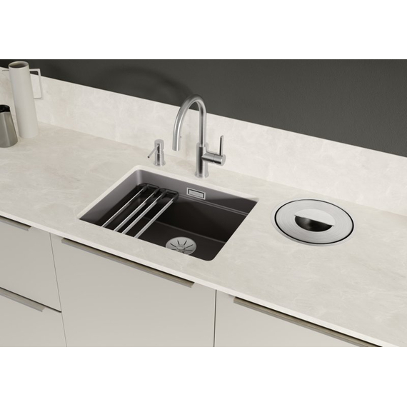 Кухонная мойка Blanco ETAGON 500-U керамика PuraPlus чёрний 525155