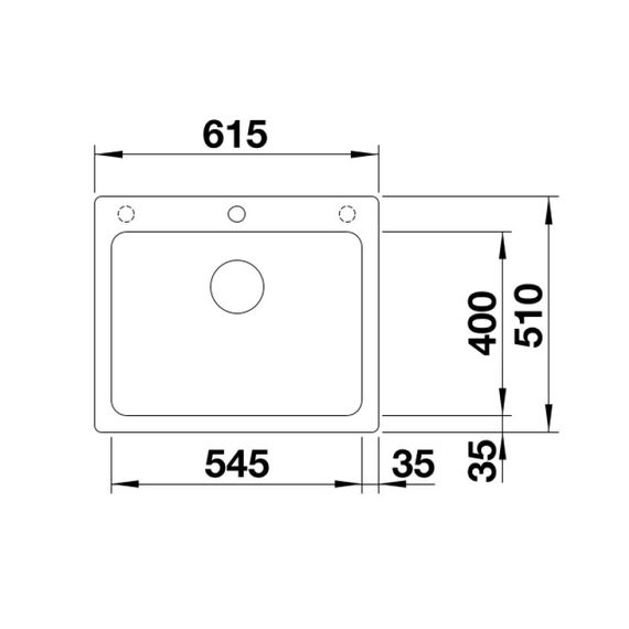 Кухонная мойка Blanco NAYA 6 тёмная скала 519639