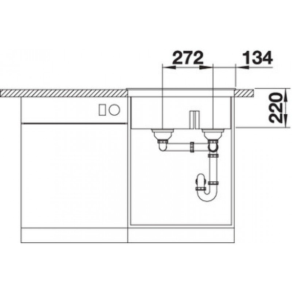 Кухонная мойка Blanco PLEON 6 Split чёрний 525955