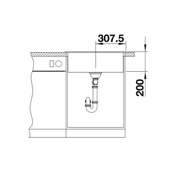 Кухонная мойка Blanco NAYA 6 кофе 519645