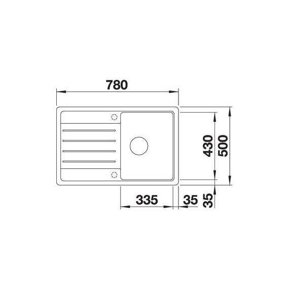 Кухонная мойка Blanco LEGRA 45 S вулканический серый 527268