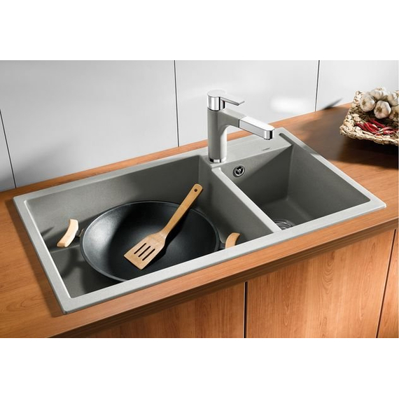 Кухонная мойка Blanco METRA 9 чаша слева вулканический серый 527304