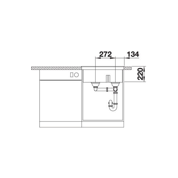 Кухонная мойка Blanco PLEON 6 Split нежно белый 527139