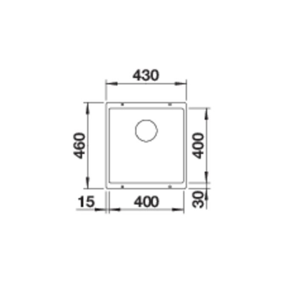 Кухонная мойка Blanco ROTAN 400-U вулканический серый 527328
