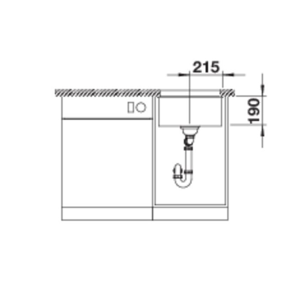 Кухонная мойка Blanco ROTAN 400-U вулканический серый 527328