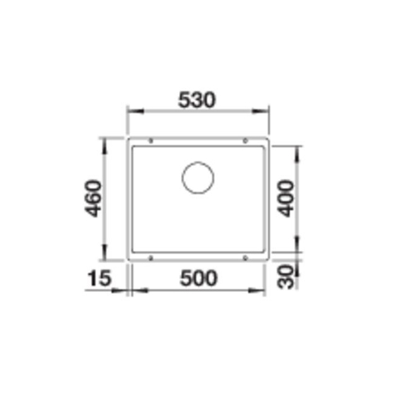 Кухонная мойка Blanco ROTAN 500-U вулканический серый 527329