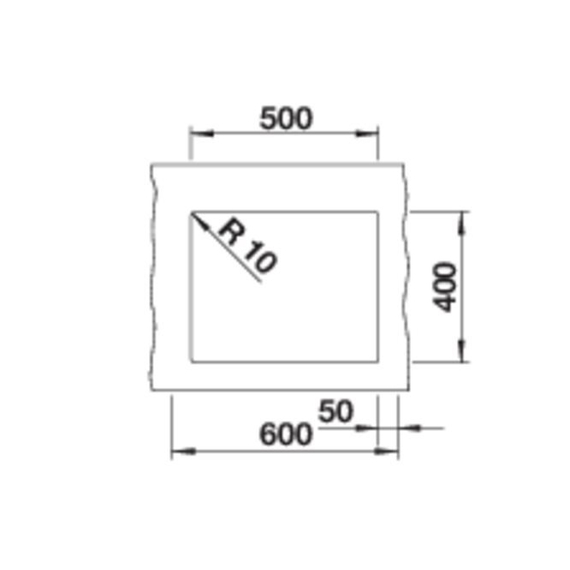 Кухонная мойка Blanco ROTAN 500-U вулканический серый 527329