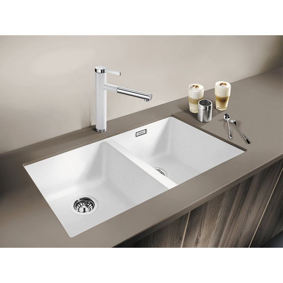 Кухонная мойка Blanco SUBLINE 350/350-U нежно белый 527164