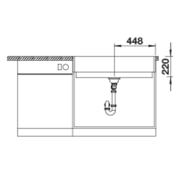 Кухонная мойка Blanco VINTERA XL 9-UF нежно белый 526803