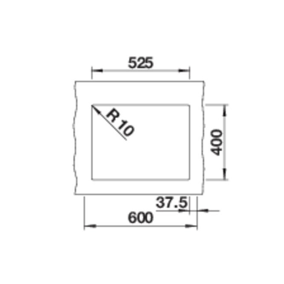 Кухонная мойка Blanco ROTAN 340/160-U нежно белый 527144