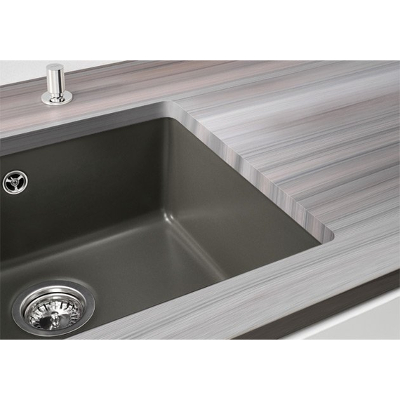 Кухонная мойка Blanco SUBLINE 500-U керамика PuraPlus глянсовый магнолия 523734