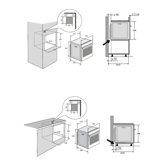Духовой шкаф электрический Brandt BOP 7537 BB
