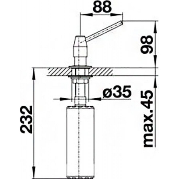 Дозатор жидкого моющего средства Blanco TANGO хром