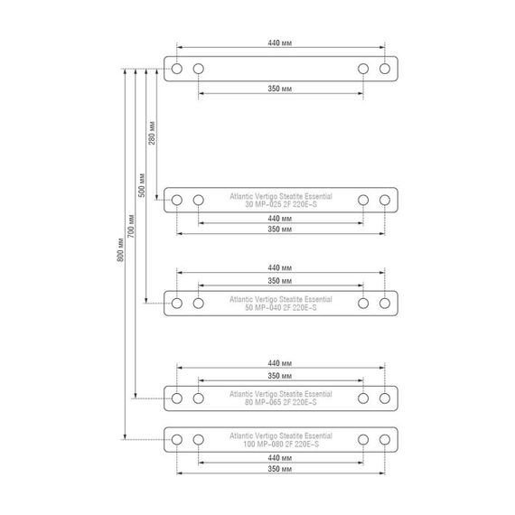 Бойлер Atlantic Vertigo Steatite Essential 100 MP-080 2F 220E-S