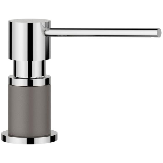 Дозатор жидкого моющего средства Blanco LATO хром/вулканический серый