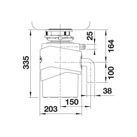 Измельчитель отходов Blanco FWD MEDIUM 526647