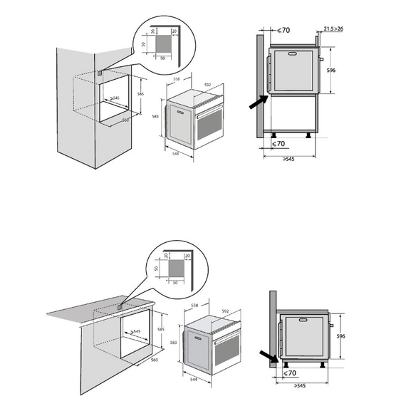 Духовой шкаф электрический Brandt BOP7533B