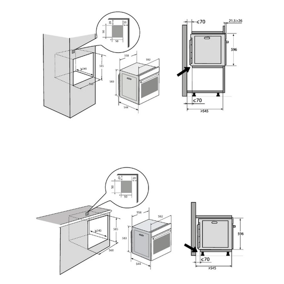 Духовой шкаф электрический Brandt BOP7533BB