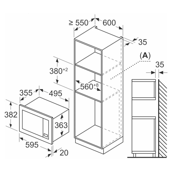 Встроенная микроволновая печь Bosch BEL653MS3