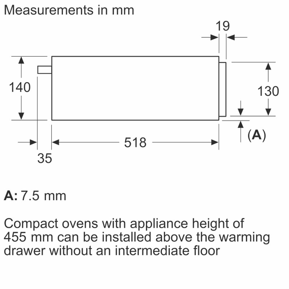 Шкаф для подогрева посуды Bosch BIC7101B1