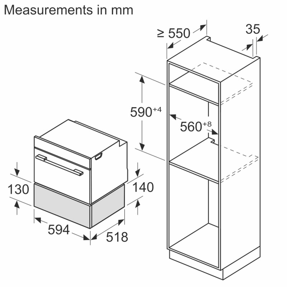 Шкаф для подогрева посуды Bosch BIC7101B1
