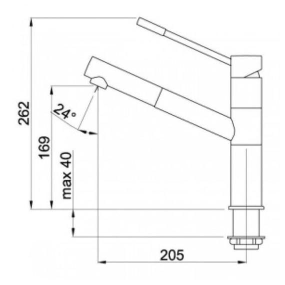 Кухонный смеситель Elleci Reno cromato