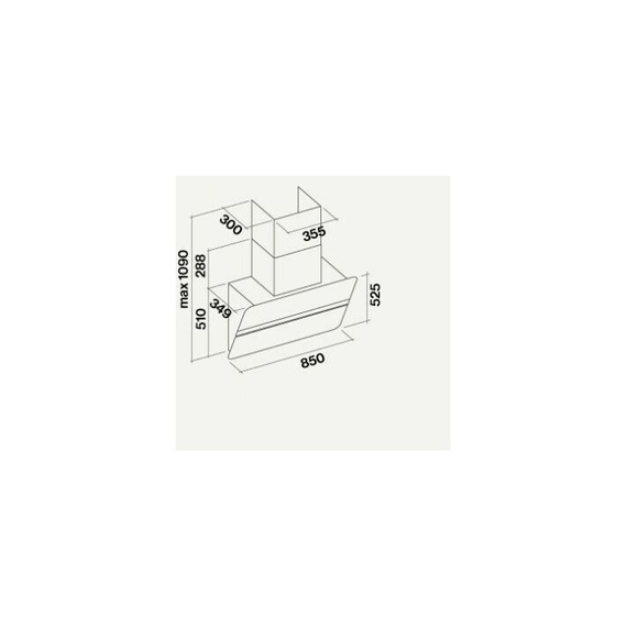 Вытяжка кухонная Falmec FLIPPER 55 White