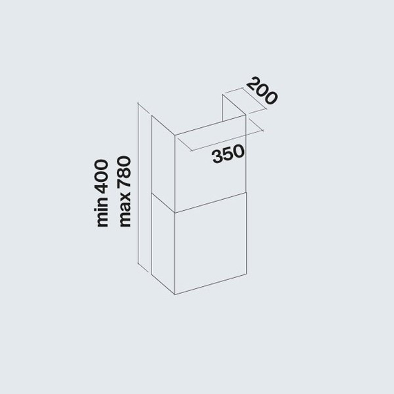 Вытяжка кухонная Falmec FLIPPER 85 Black