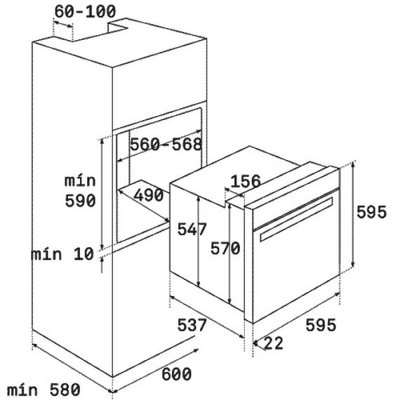 Духовой шкаф электрический Teka HSB 610 WH