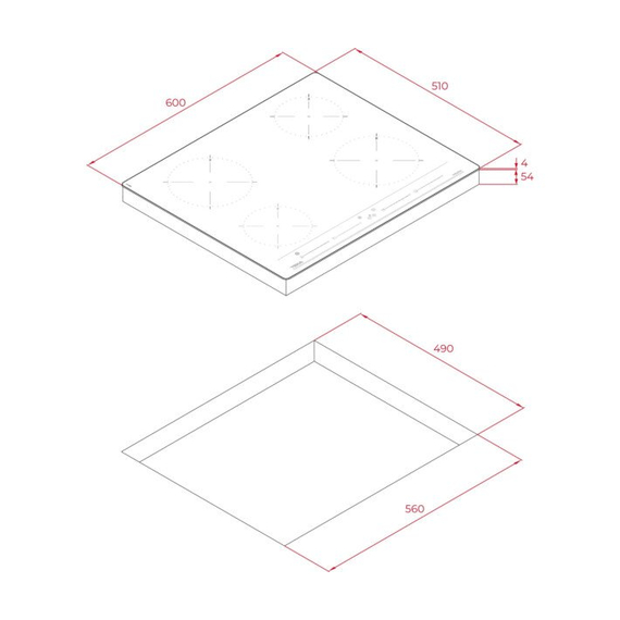Варочная поверхность электрическая Teka IZC 64010 BK