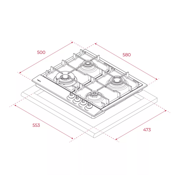 Варочная поверхность газовая Teka GSC 64320 AT
