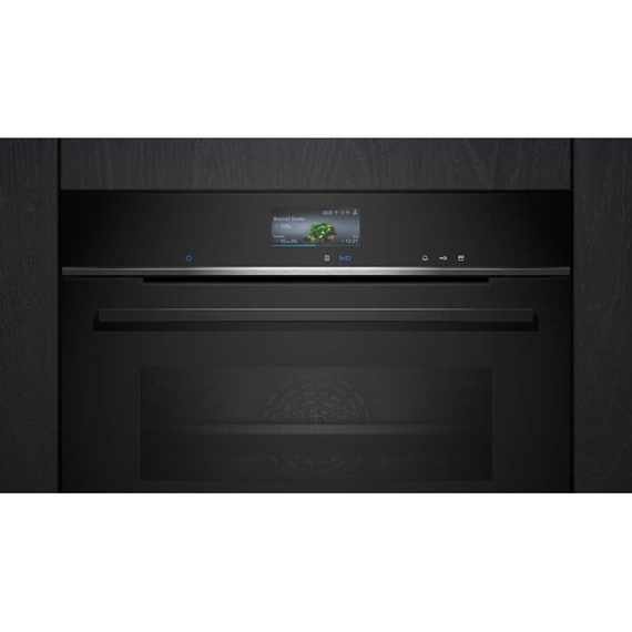 Компактный духовой шкаф пароварка Siemens CS736G1B1