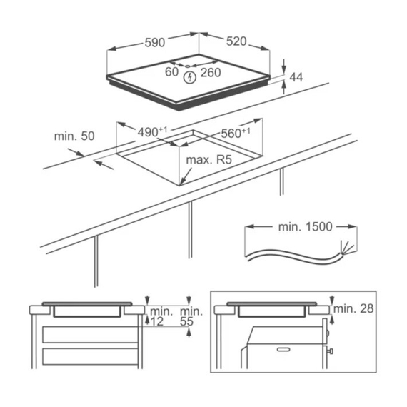 Варочная поверхность электрическая Electrolux EIT61443B