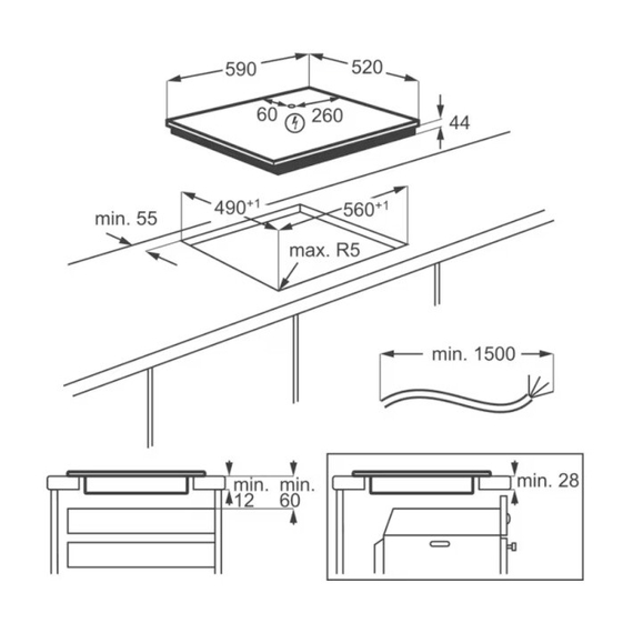 Варочная поверхность электрическая Electrolux LIR60433