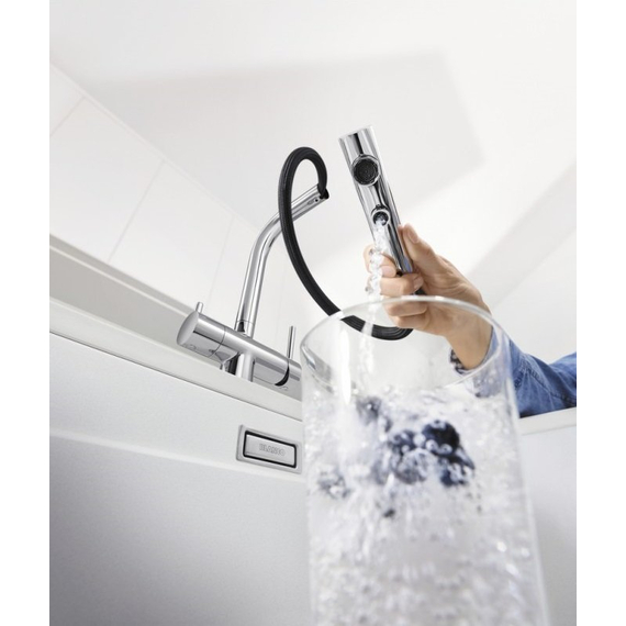 Кухонный смеситель Blanco FONTAS-S II satin dark steel 527737