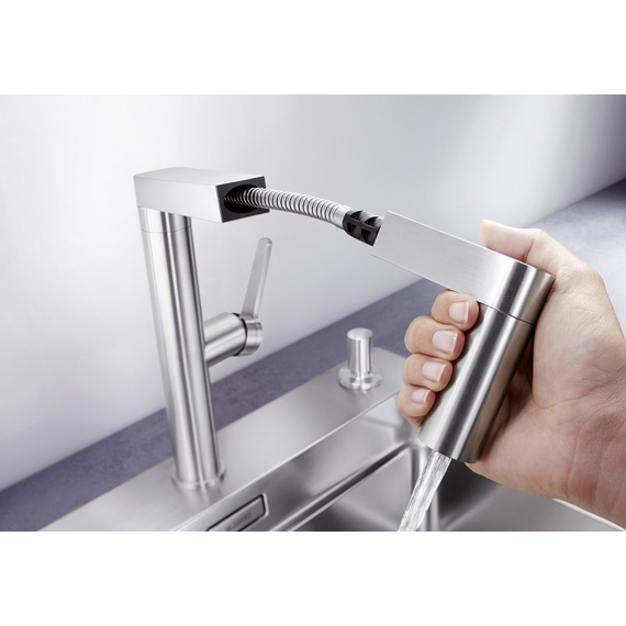 Кухонный смеситель Blanco PANERA-S нерж.сталь 521547