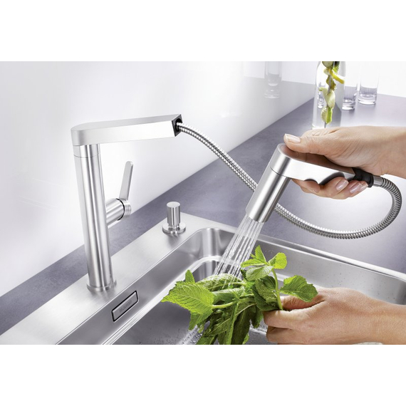 Кухонный смеситель Blanco PANERA-S нерж.сталь 521547