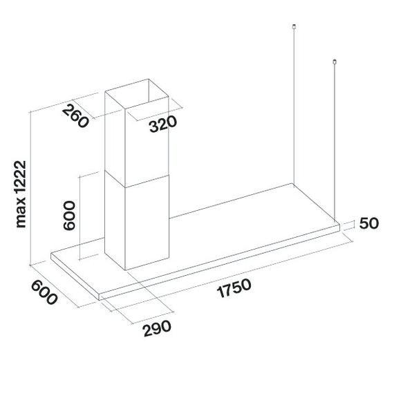 Вытяжка кухонная Falmec Lumen IS 175 SX (LEFT)