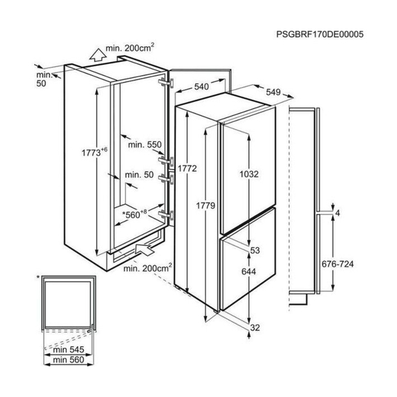 Холодильник встраиваемый Electrolux RNG7TE18S