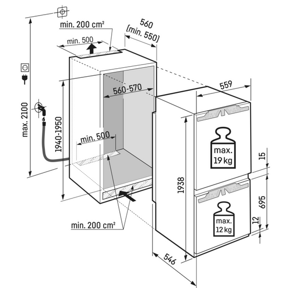 Холодильник встраиваемый Liebherr ICBNSd 5623