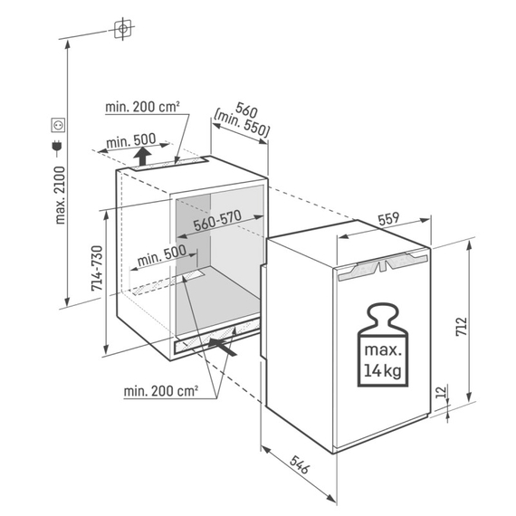 Встраиваемая морозильная камера Liebherr IFNci 3553